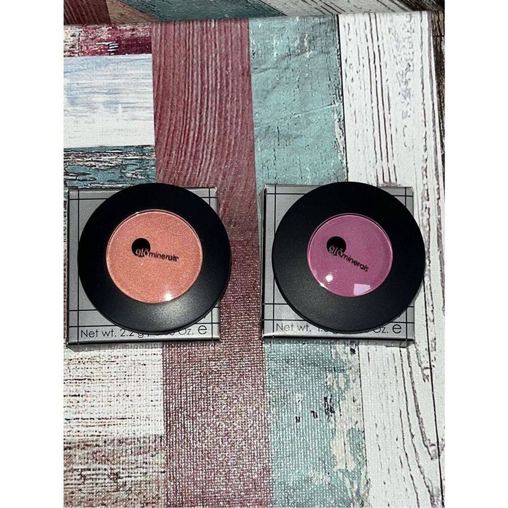 glominerals NIB gloEye Shadow Makeup Set Berry & Waterlily Orange Fuchsia Beauty